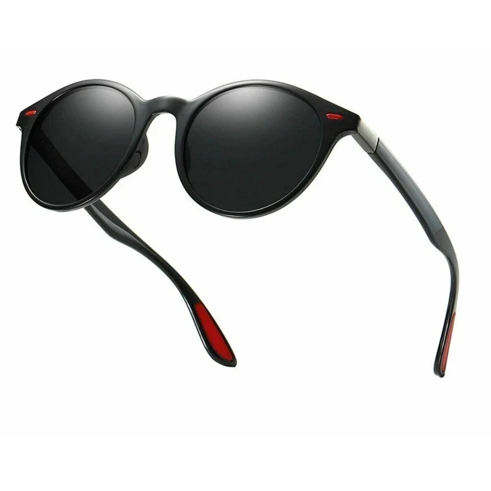 Polarized Sunglasses Men Driving Fishing Round Frame Sports Lentes Gafas Humbres